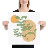 Abstract Botanical Line Art Minimal Botanical Art Boho Home Decor Matte Print Poster, Posters, $ 37.50, A Moment Of Now™